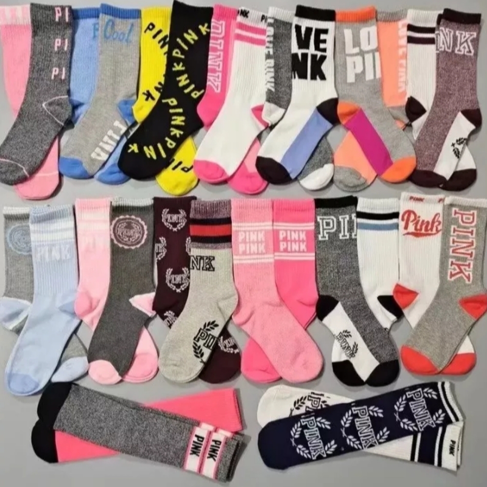 Victoria Secret PINK crew Socks (10pc)